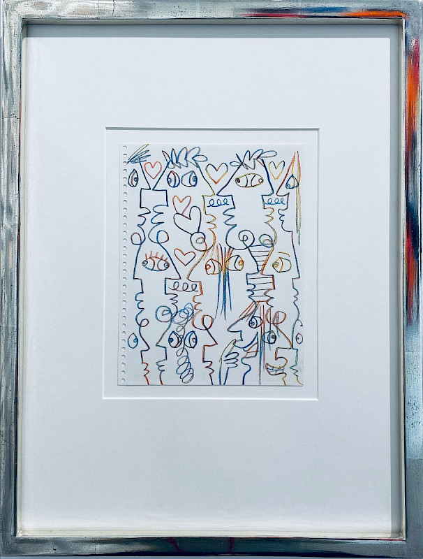 Untitled (Abstract faces)