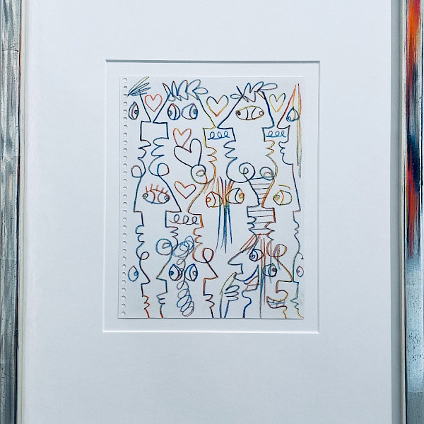 Untitled (Abstract faces)