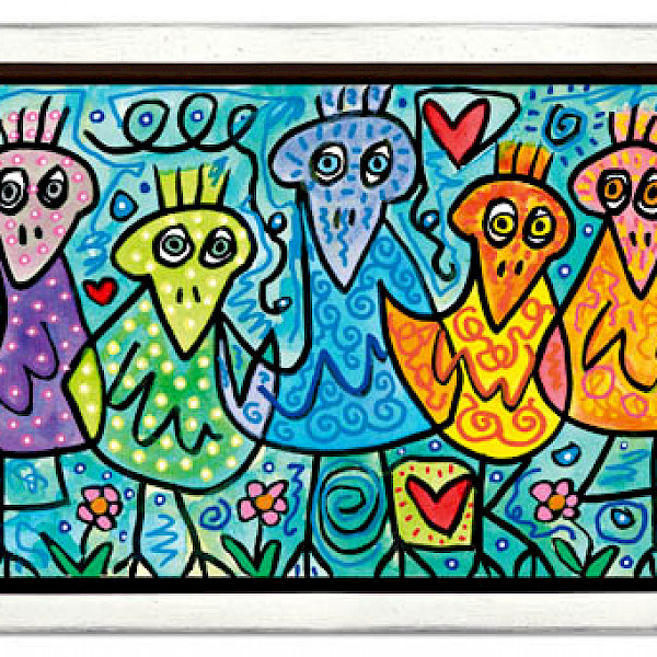 Birds of a beautiful color